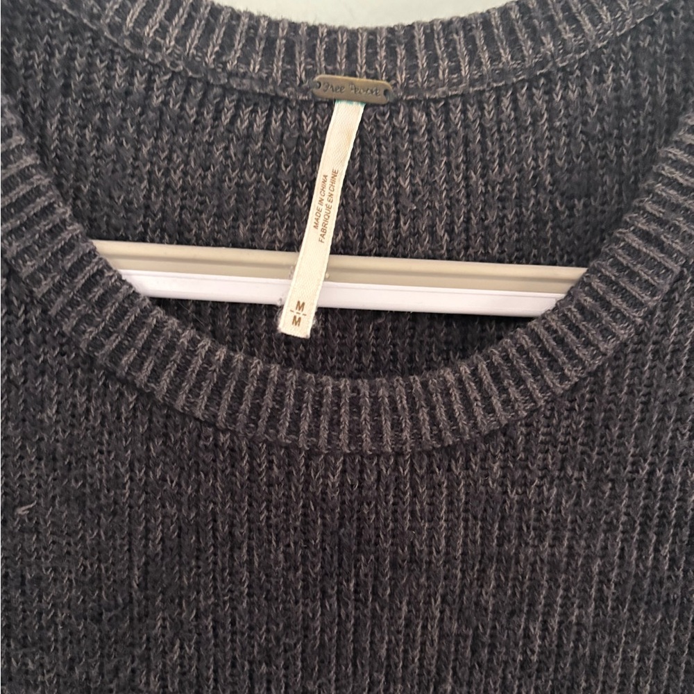 Free People Black and Gray Striped Mini Dress - Picture 8 of 14